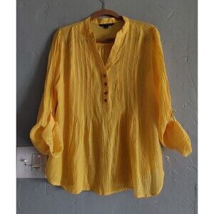 Zac & Rachel  Top Tunic, Blouse Women L,18 Inch Of Armp To Armp, Rayon,v Neck